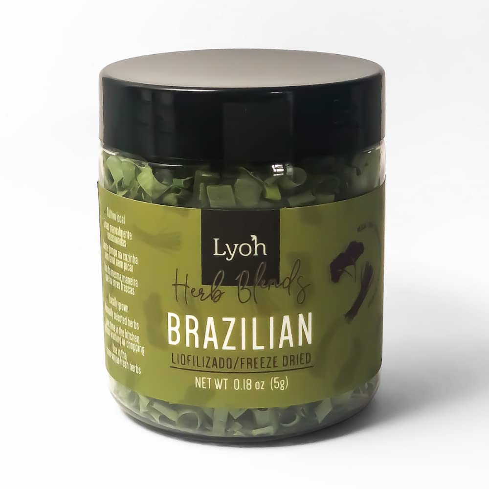 LYOH Herb Blends BRAZILIAN | Freeze-Dried CHIVES and PARSLEY â”‚ Gourmet Herbs, Spices and Seasonings â”‚ All-natural â”‚ Vegan â”‚ Gluten Free â”‚ Additive-Free â”‚ No salt added | 0.18 ounce