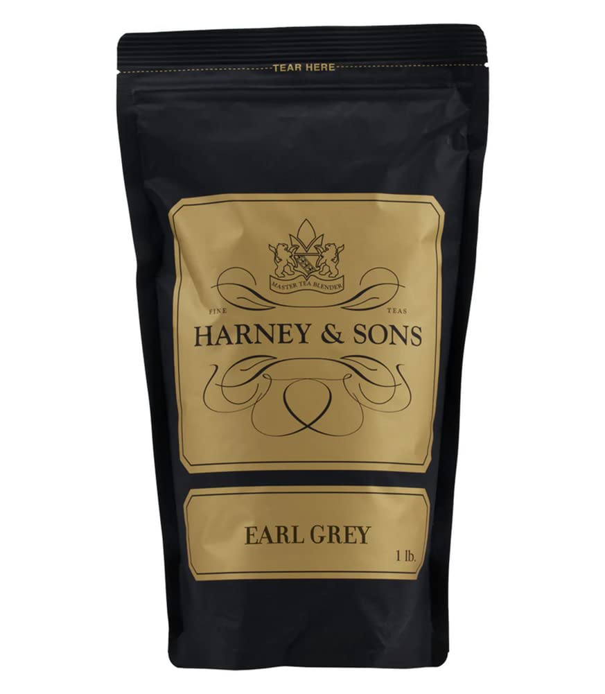 Harney & Sons Earl Grey Loose Tea 16 Ounce â€“ Black Tea with Bergamot