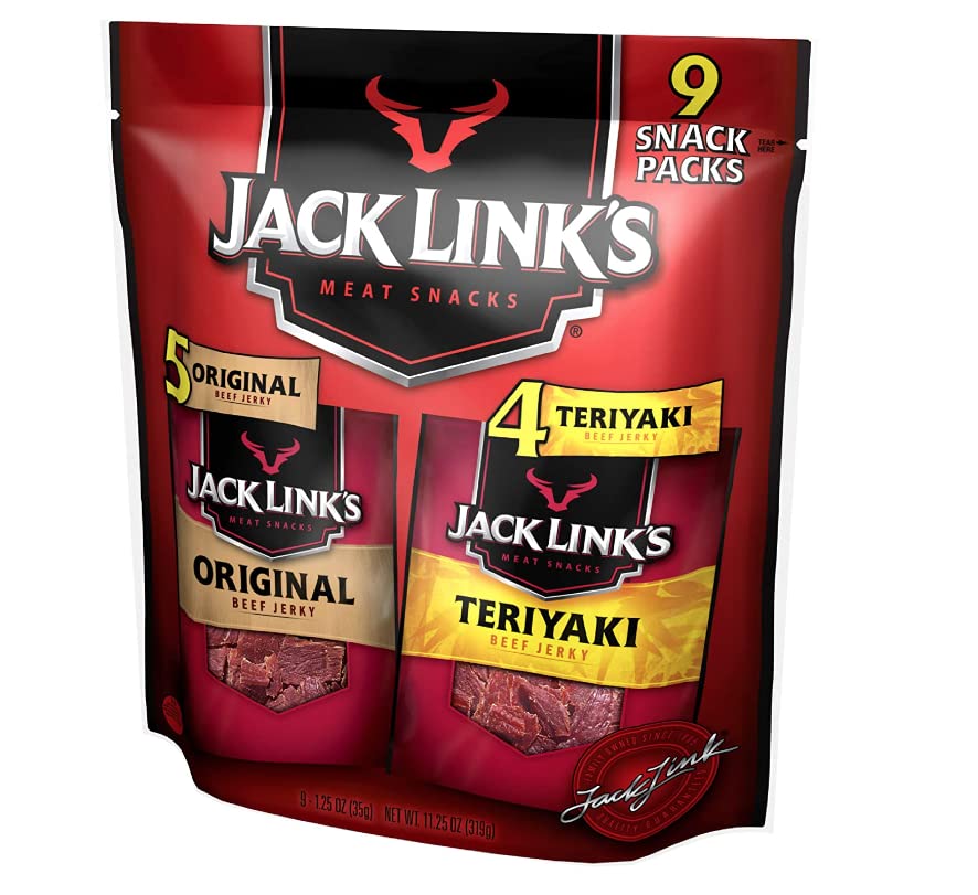 Jack Link's Beef Jerky Variety - Includes Original and Teriyaki Flavors