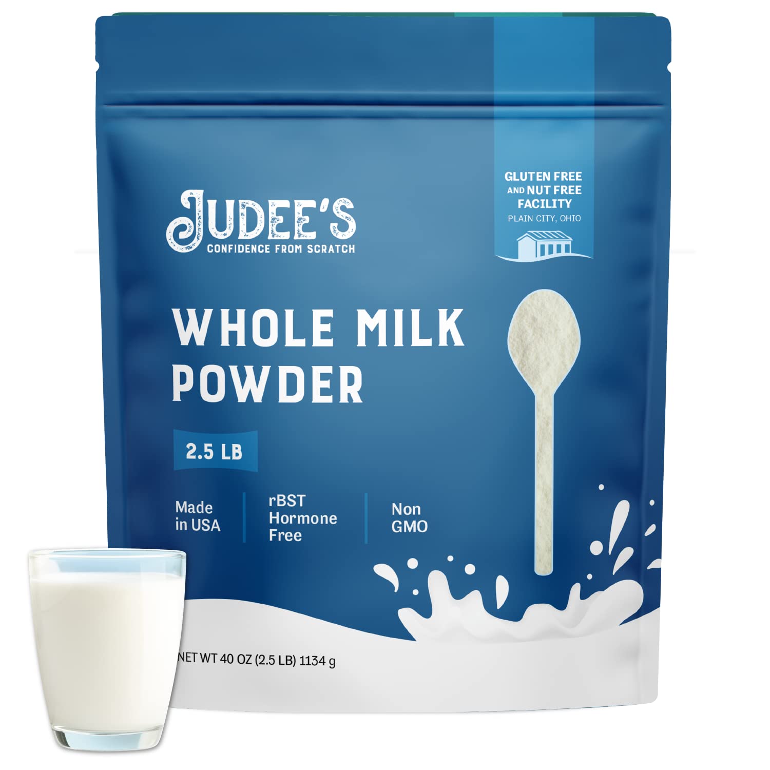 Judee's Pure Whole Milk Powder - 100% Non-GMO