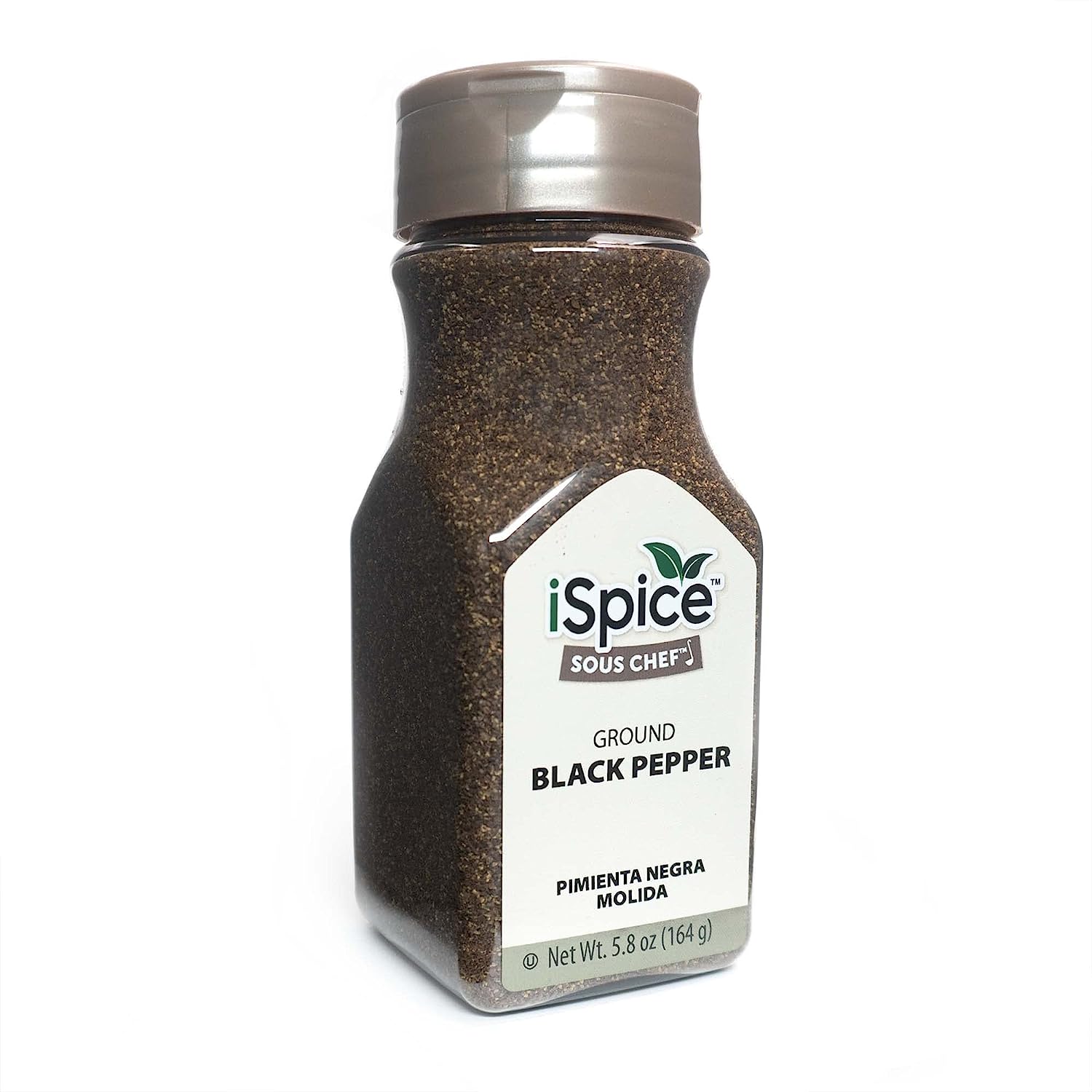 iSpice Black Pepper Spices And Seasonings For Cooking, 5.8 Ounce Fine Ground Black pepper Seasoning, Black Pepper ground Seasoning(164g-Pack Of 1)