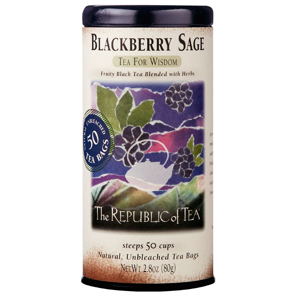 The Republic of Tea Gourmet Blackberry Sage Black Tea