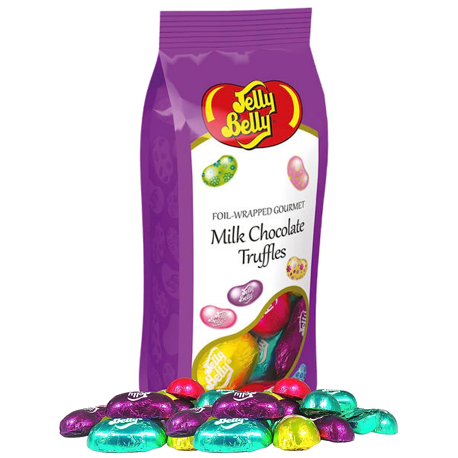 Jelly Belly Candy Company Individually Foil Wrapped Milk Chocolate Truffles