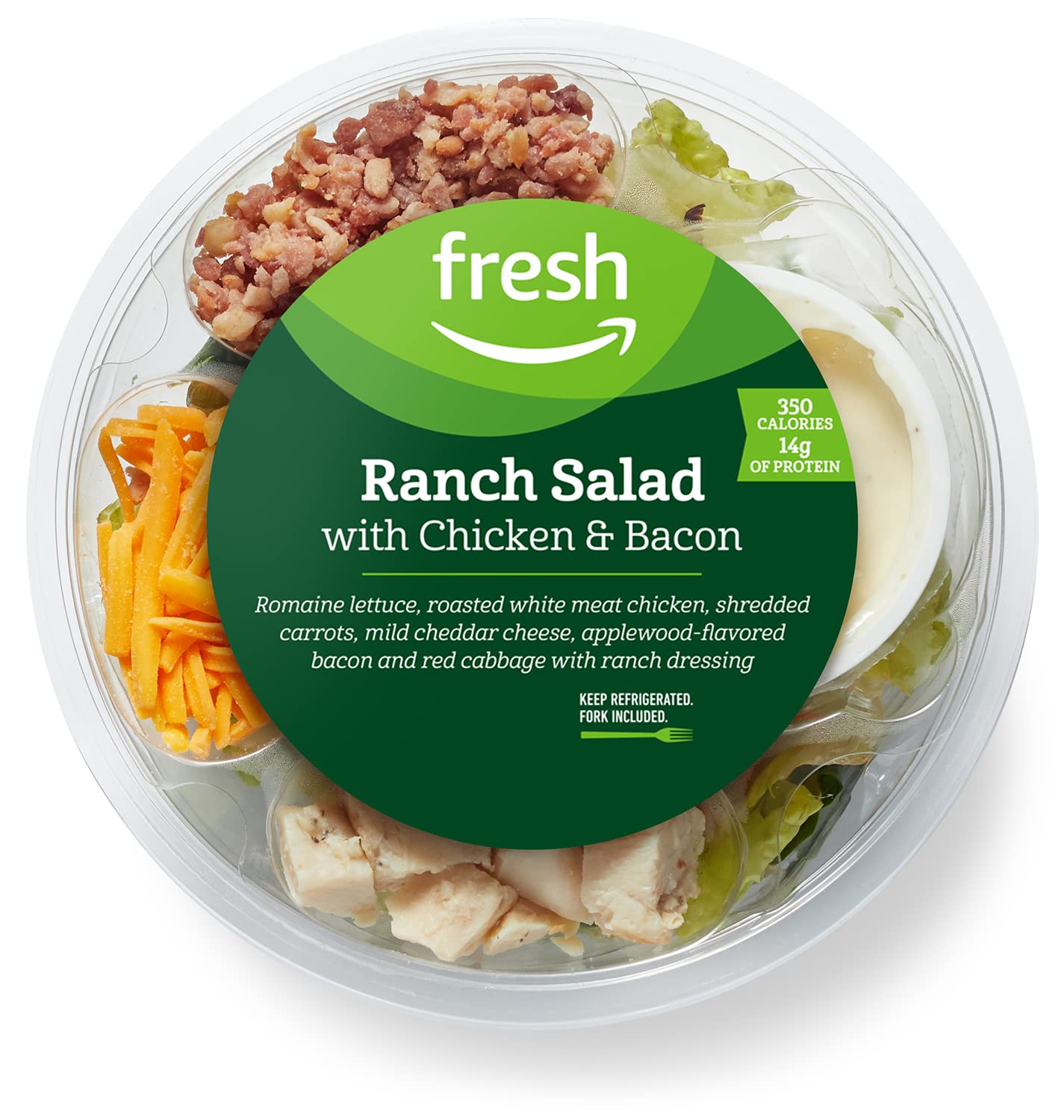 Fresh Brand - Ranch Salad with Chicken & Bacon, 5.8 oz