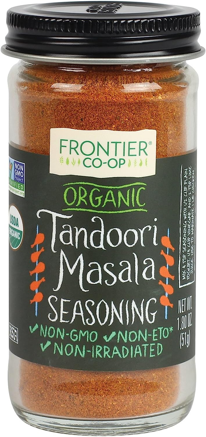 Frontier Co-op Tandoori Masala Organic Seasoning, Original Version, 1.8 Oz