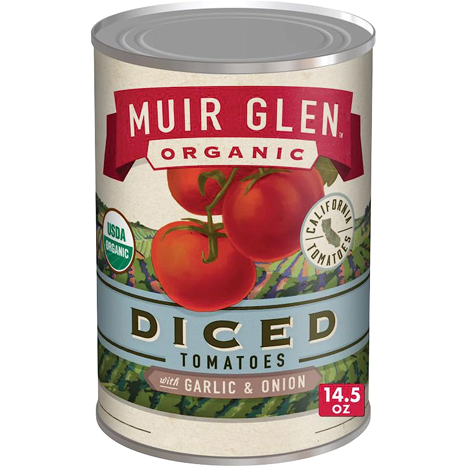 Muir Glen Organic Diced Tomatoes With Garlic and Onion