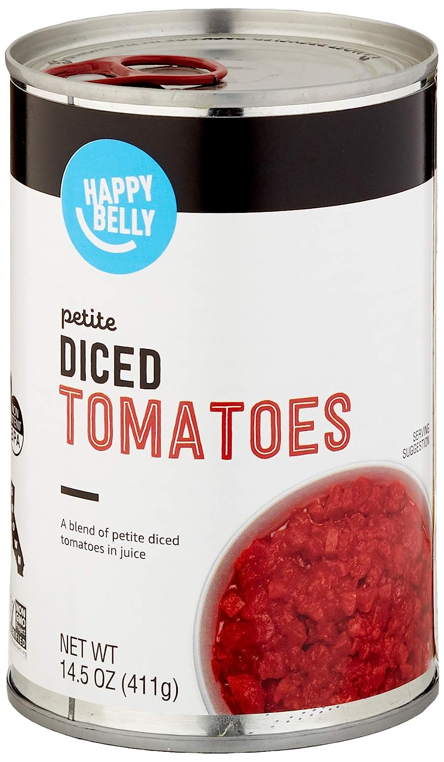 Amazon Brand - Happy Belly Petite Diced Tomatoes