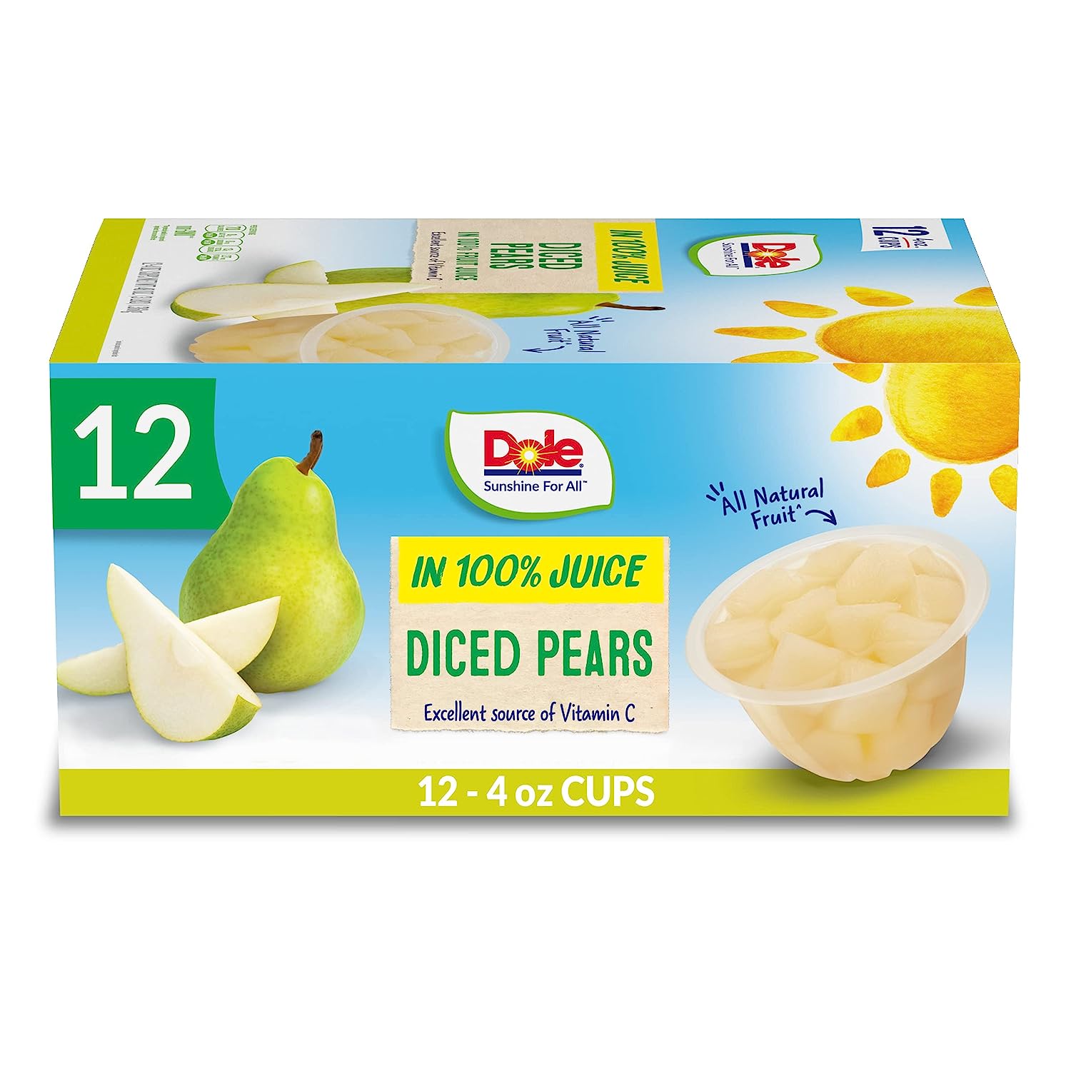 Dole Diced Pears in 100% Fruit Juice