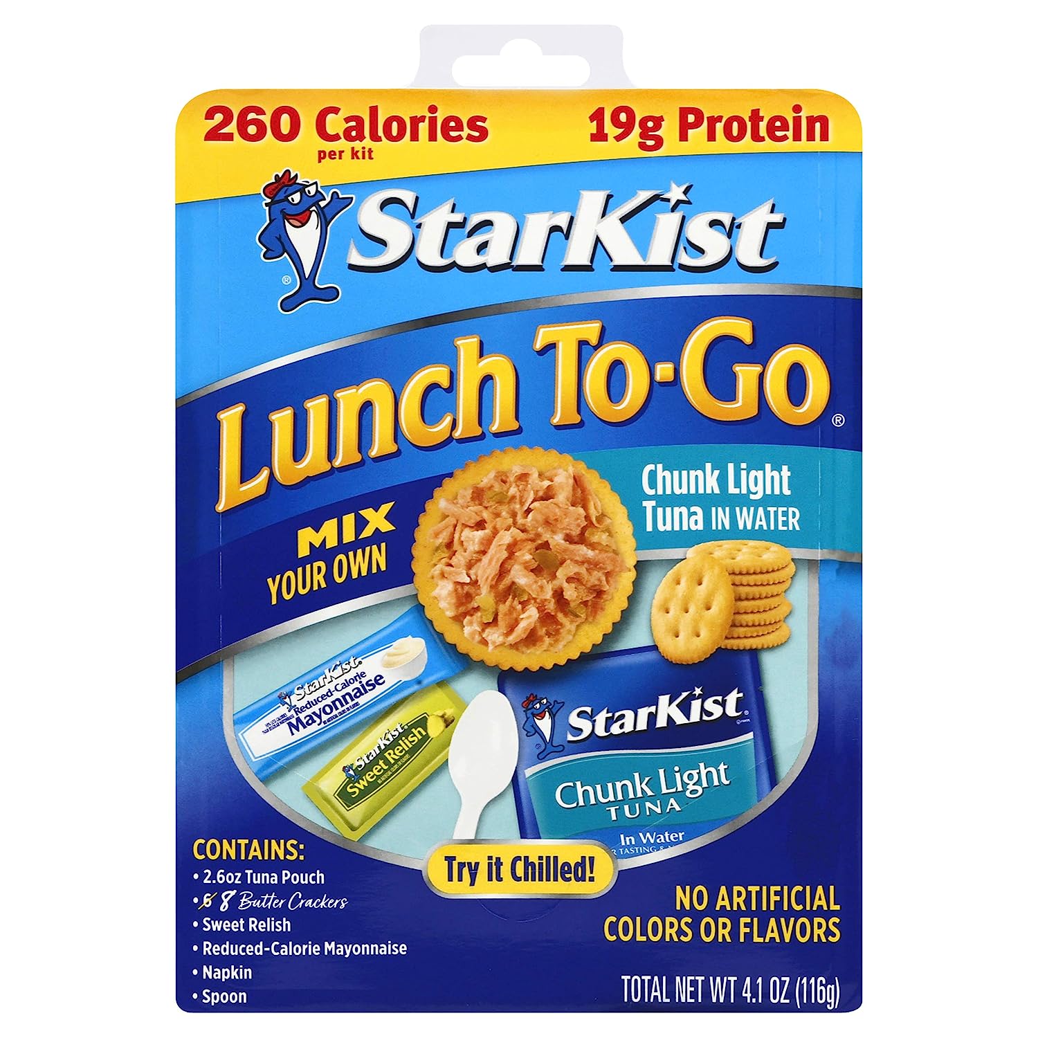 StarKist Lunch To-Go Chunk Light Pouch - Mix Your Own Tuna Salad -4.1 Ounce