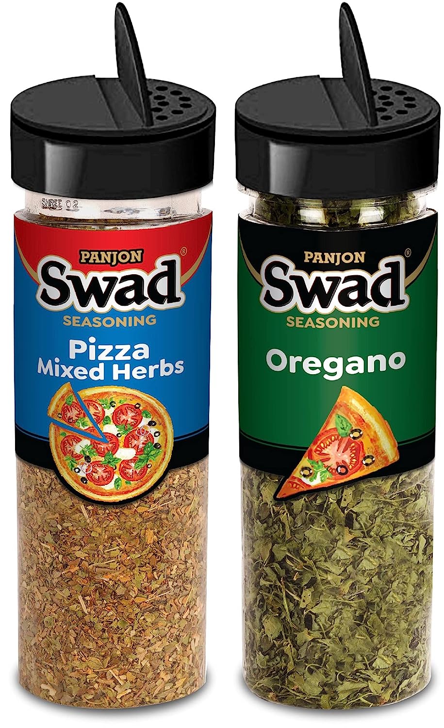 Panjon Swad Pizza Mixed Herbs & Oregano Seasoning Spice Combo (2 Big Bottles) 200G