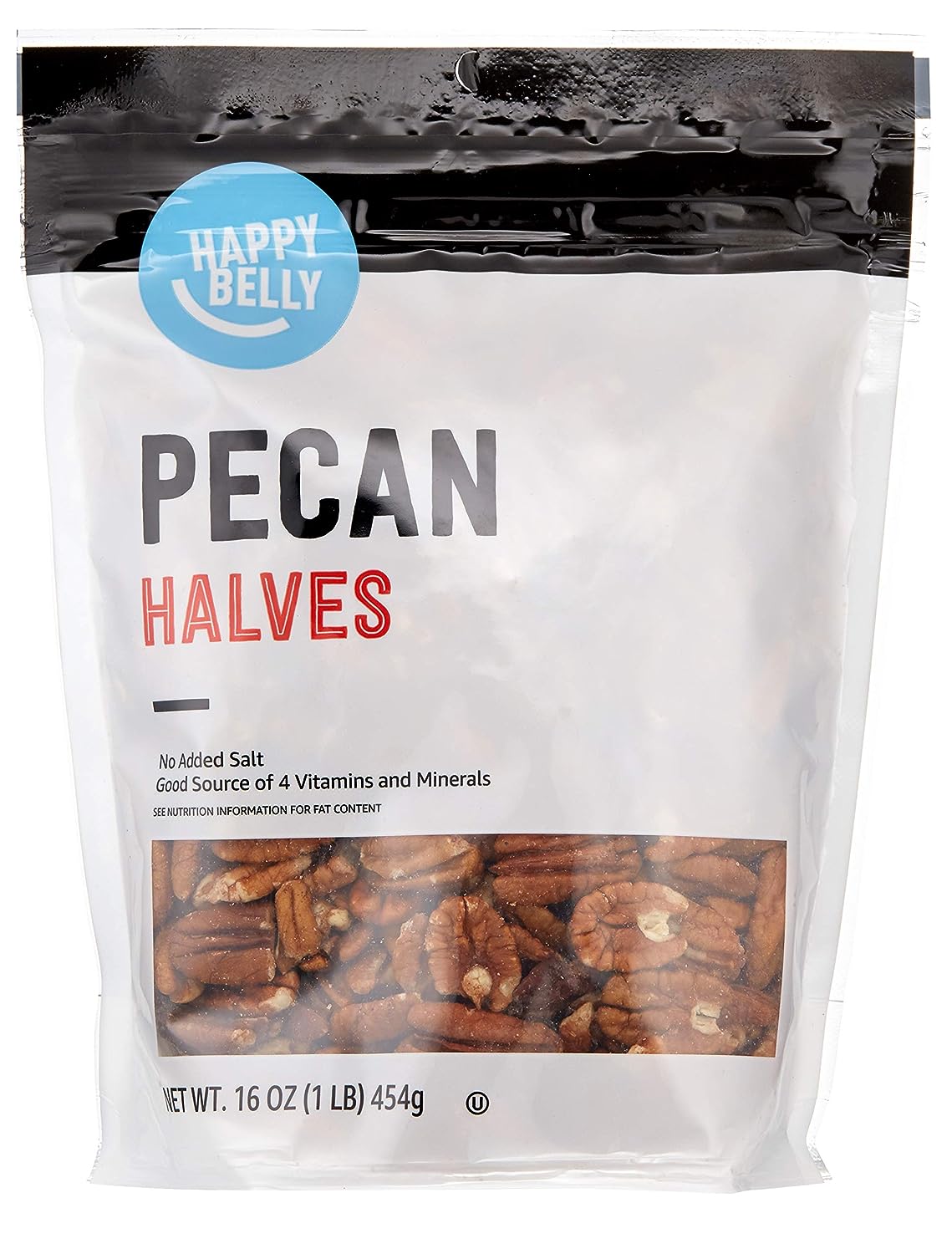 Amazon Brand - Happy Belly Pecan Halves