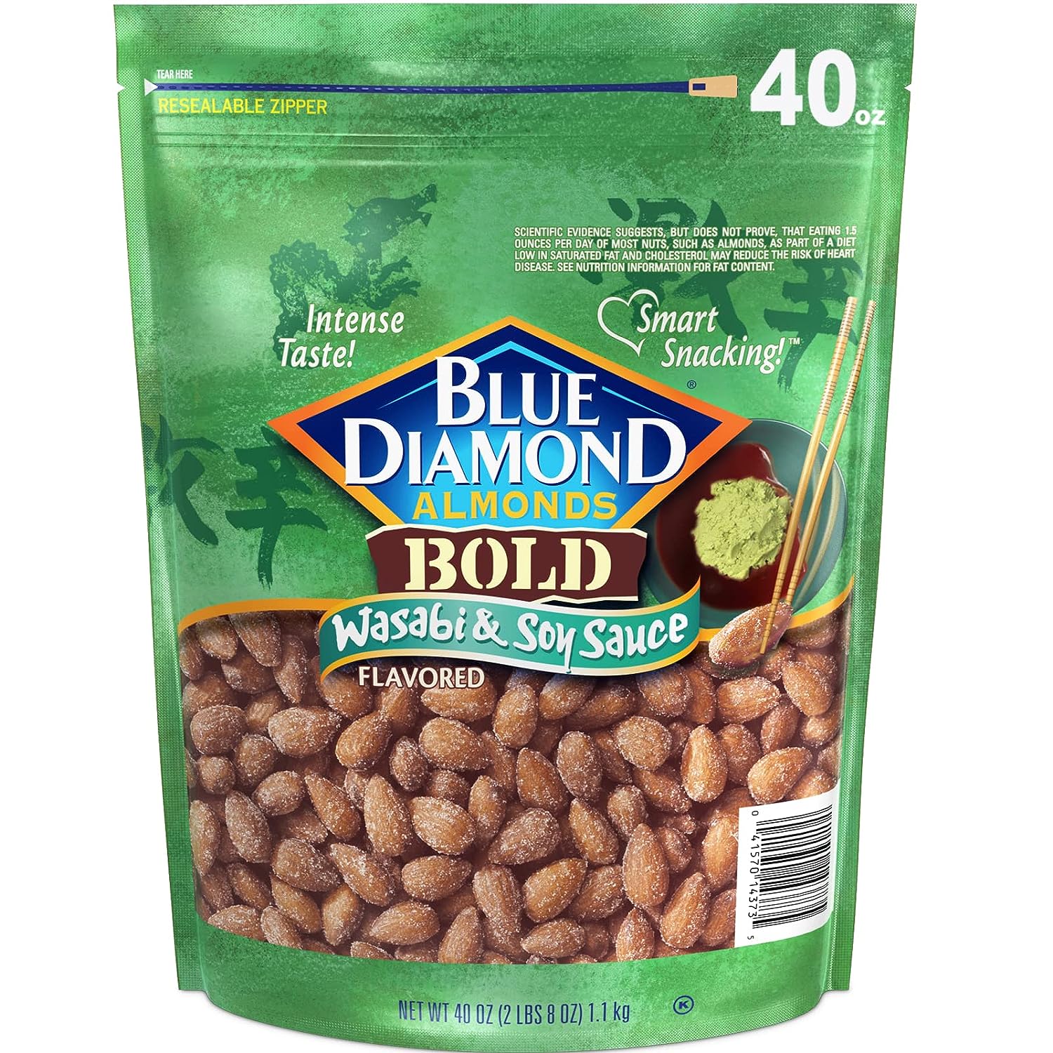 Blue Diamond Almonds Wasabi & Soy Sauce Flavored Snack Nuts