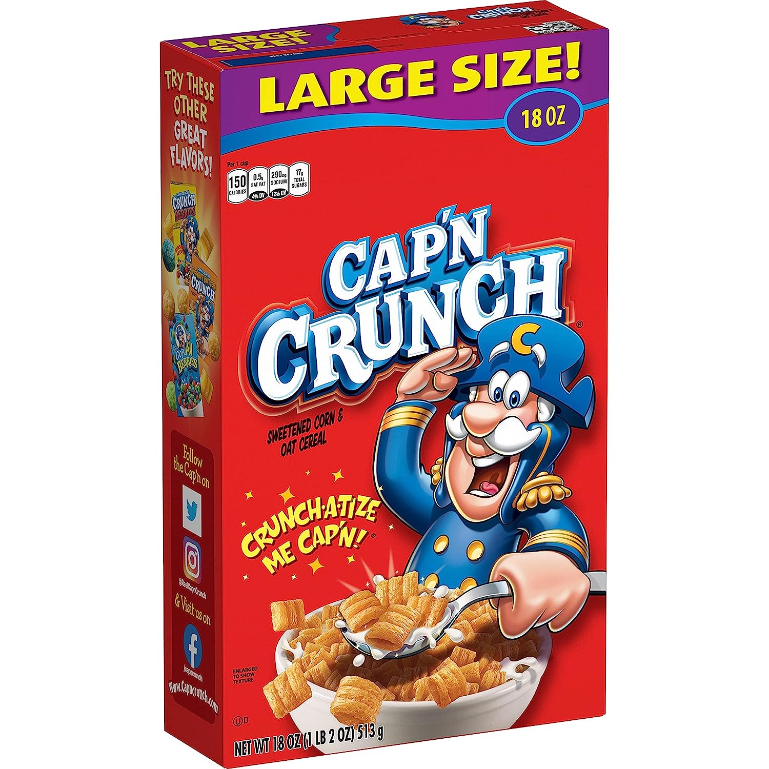 Quaker Cap'n Crunch Breakfast Cereal