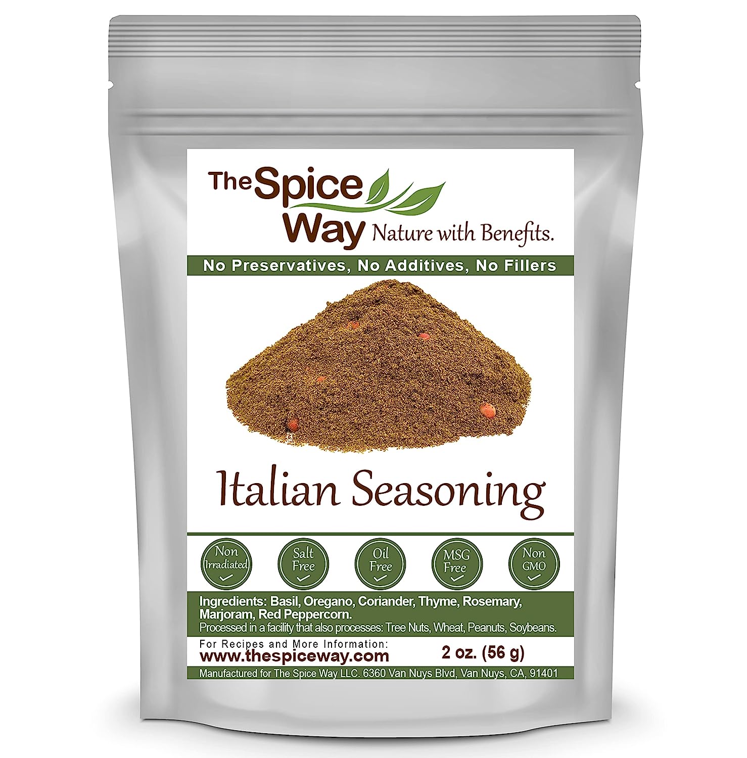 The Spice Way Italian Seasoning - a gourmet spice blend with Italian herbs and spices. Can be used on any Italian dish including pasta, pizza and more 2 oz