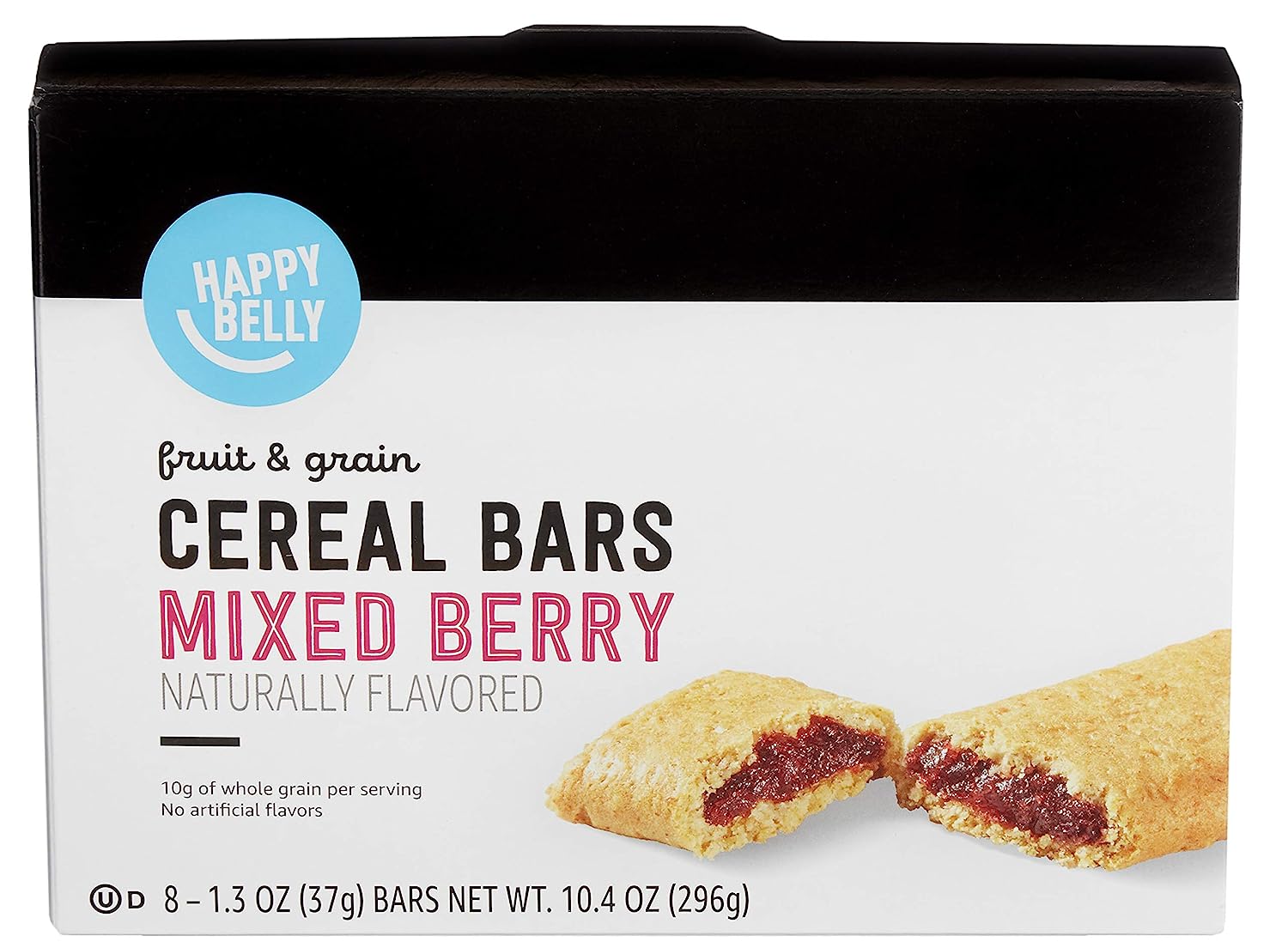 Happy Belly Fruit & Grain Cereal Bars Mixed Berry, 1.3 Oz, 8 Ct