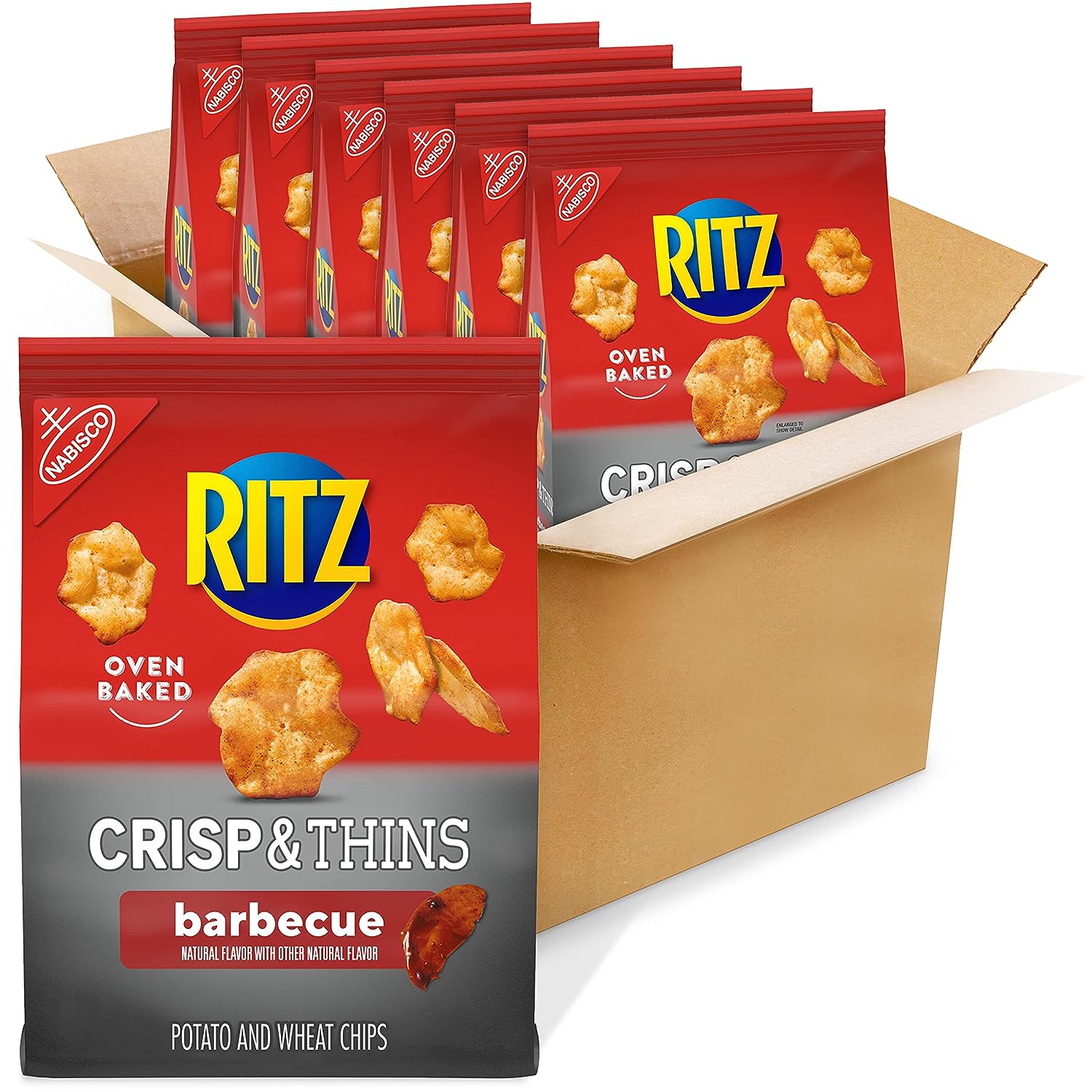 RITZ Crisp and Thins Barbecue Chips