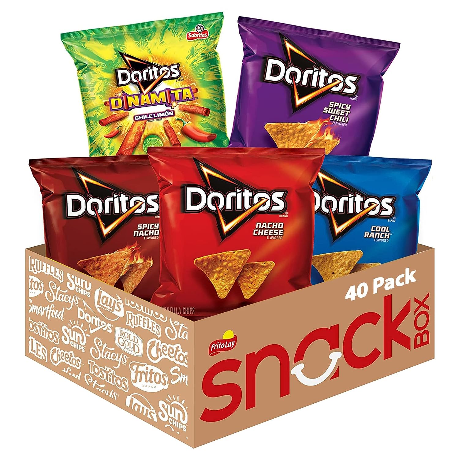 Doritos Flavored Tortilla Chips Variety Pack, 40 Pack