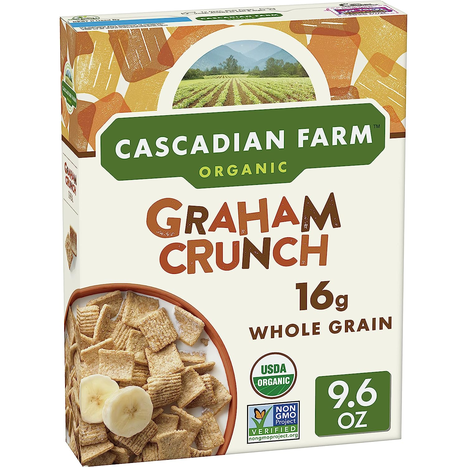 Cascadian Farm Organic Graham Crunch Cereal, 9.6 oz.