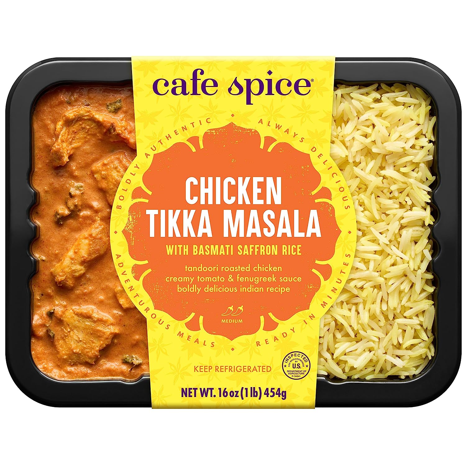 CafÃ© Spice Chicken Tikka Masala Saffron Rice