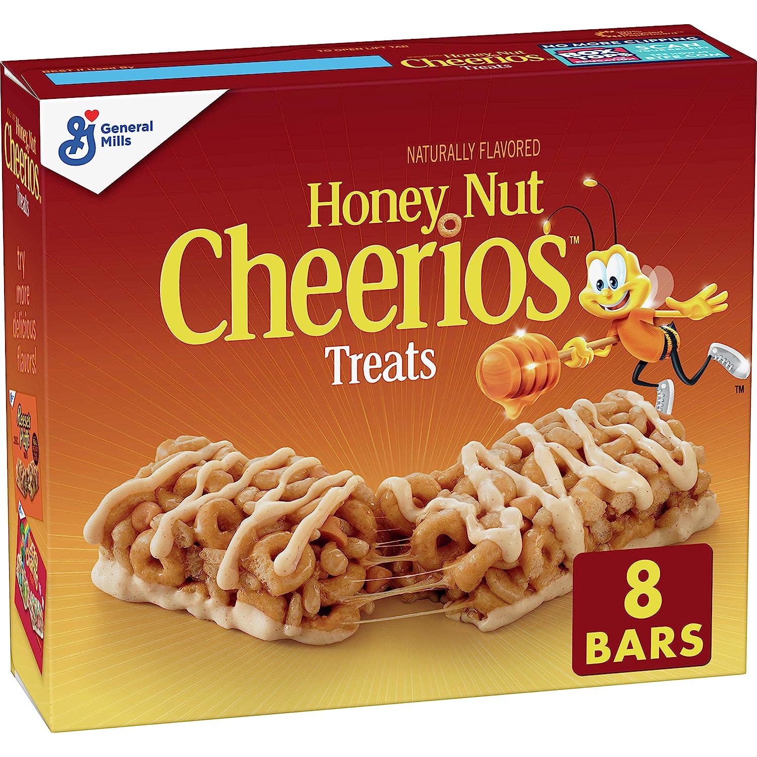 Honey Nut Cheerios Breakfast Cereal Treat Bars, 0.85 Oz, 8 Ct