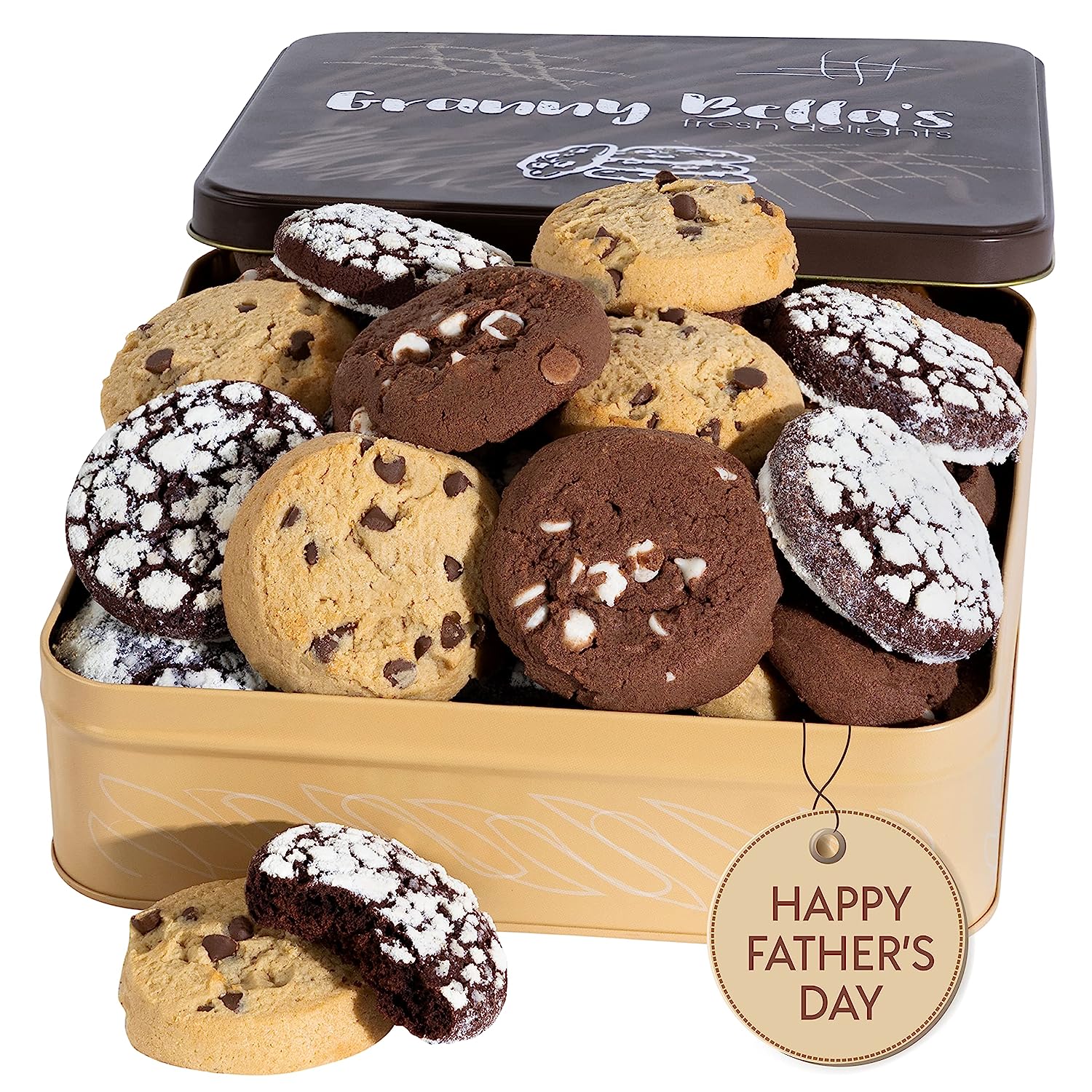 Granny Bellas Chocolate Chip Cookie Gifts, Homemade Fresh Bakery Cookies for Mothers Day, Prime Gift Basket Ideas, Edible Food Assortment Baskets Delivery, From Son For Mom Women Wife Sister Daughter