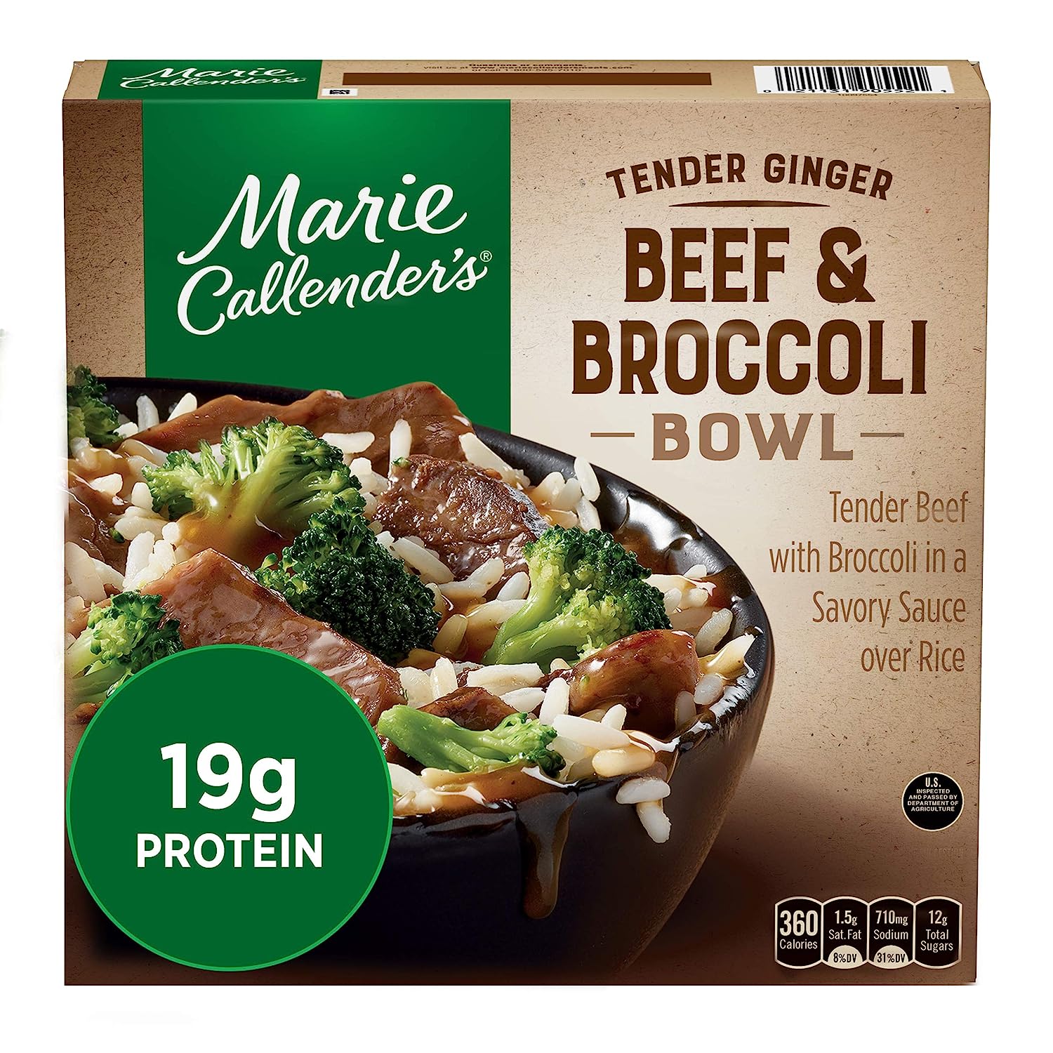 Marie Callender's Tender Ginger Beef and Broccoli Bowl