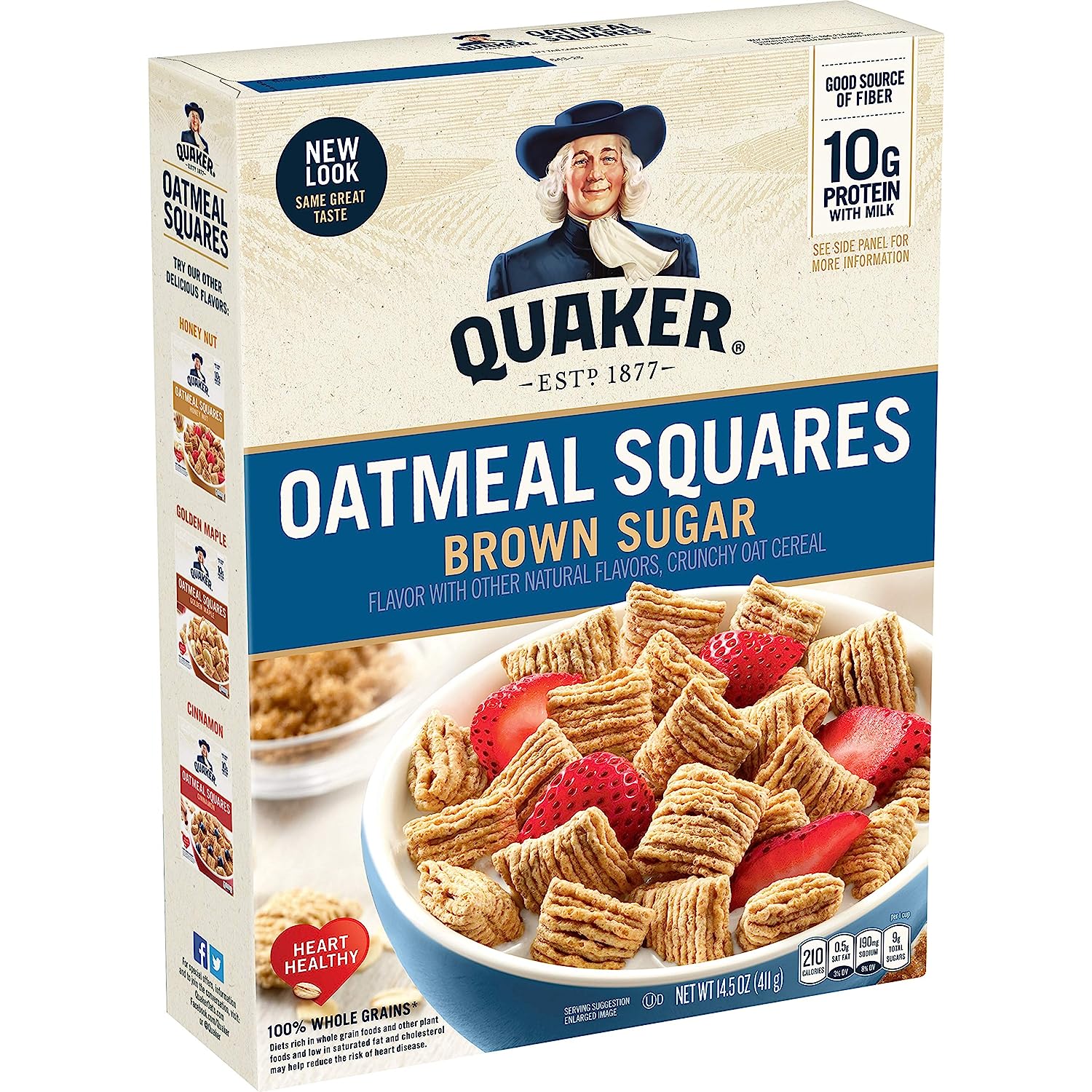 Quaker, Oatmeal Breakfast Cereal, 14.5 Oz