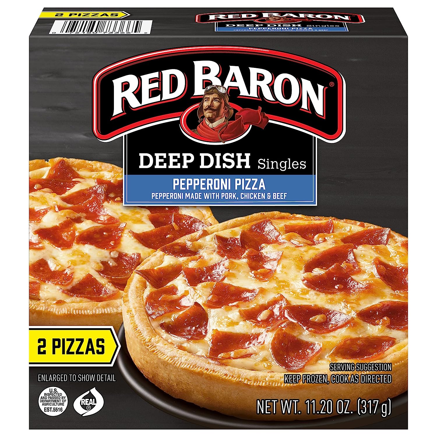 Red Baron Deep Dish Singles Pepperoni Pizza