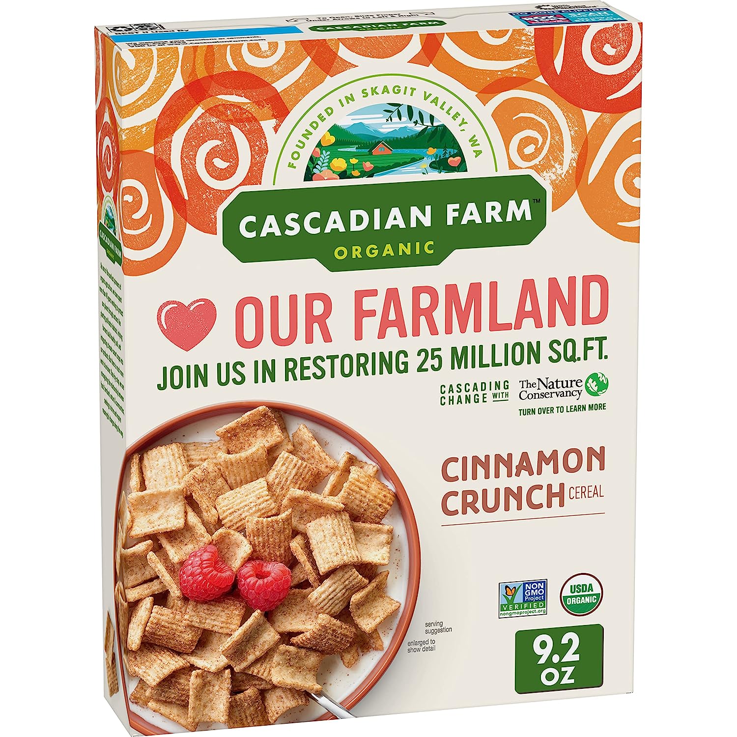 Cascadian Farm Organic Cinnamon Crunch Cereal