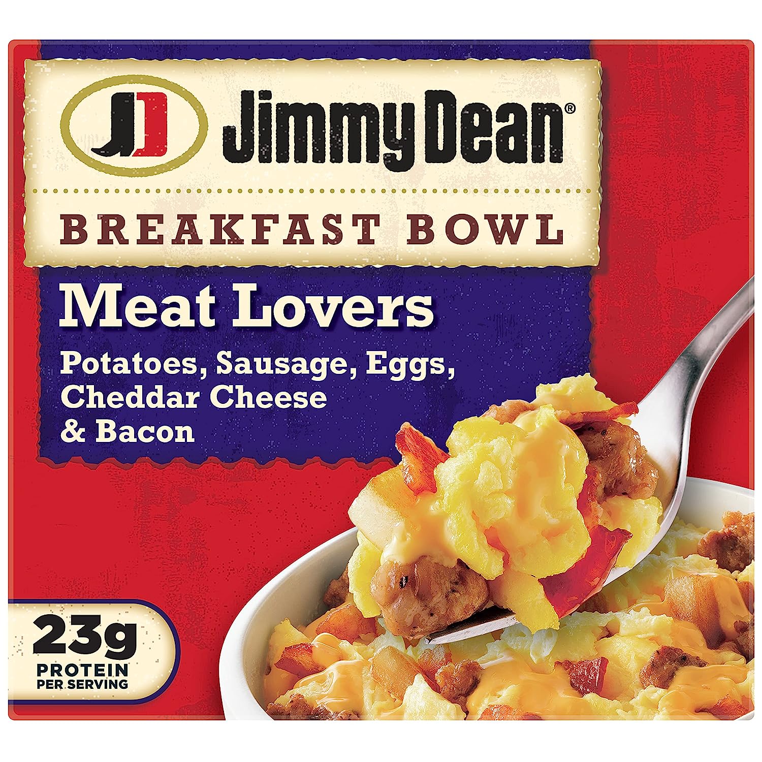 Jimmy Dean Meat Lovers Breakfast Bowl, Single Serve (Frozen)