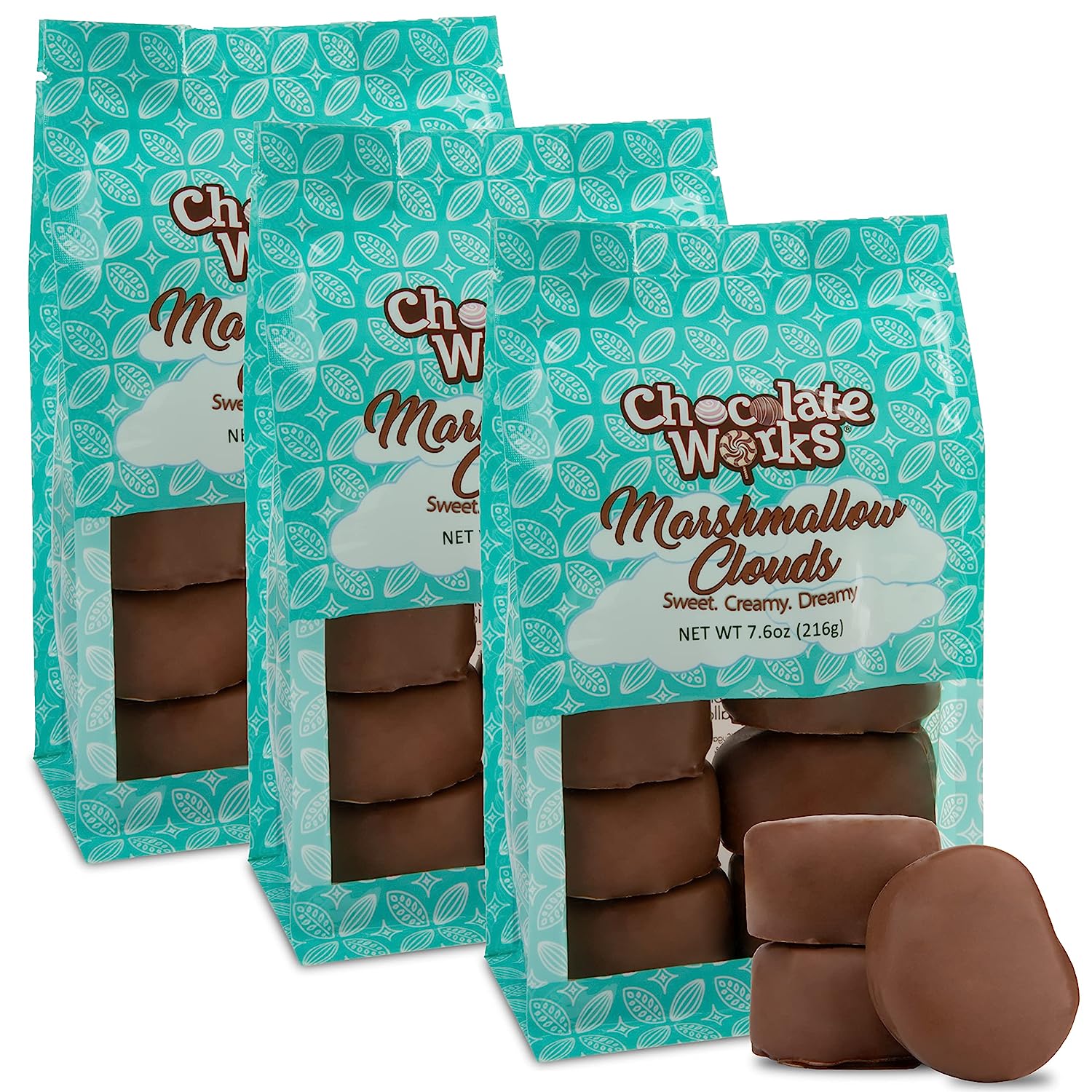 Milk Chocolate Coated Marshmallow Clouds by Chocolate Works