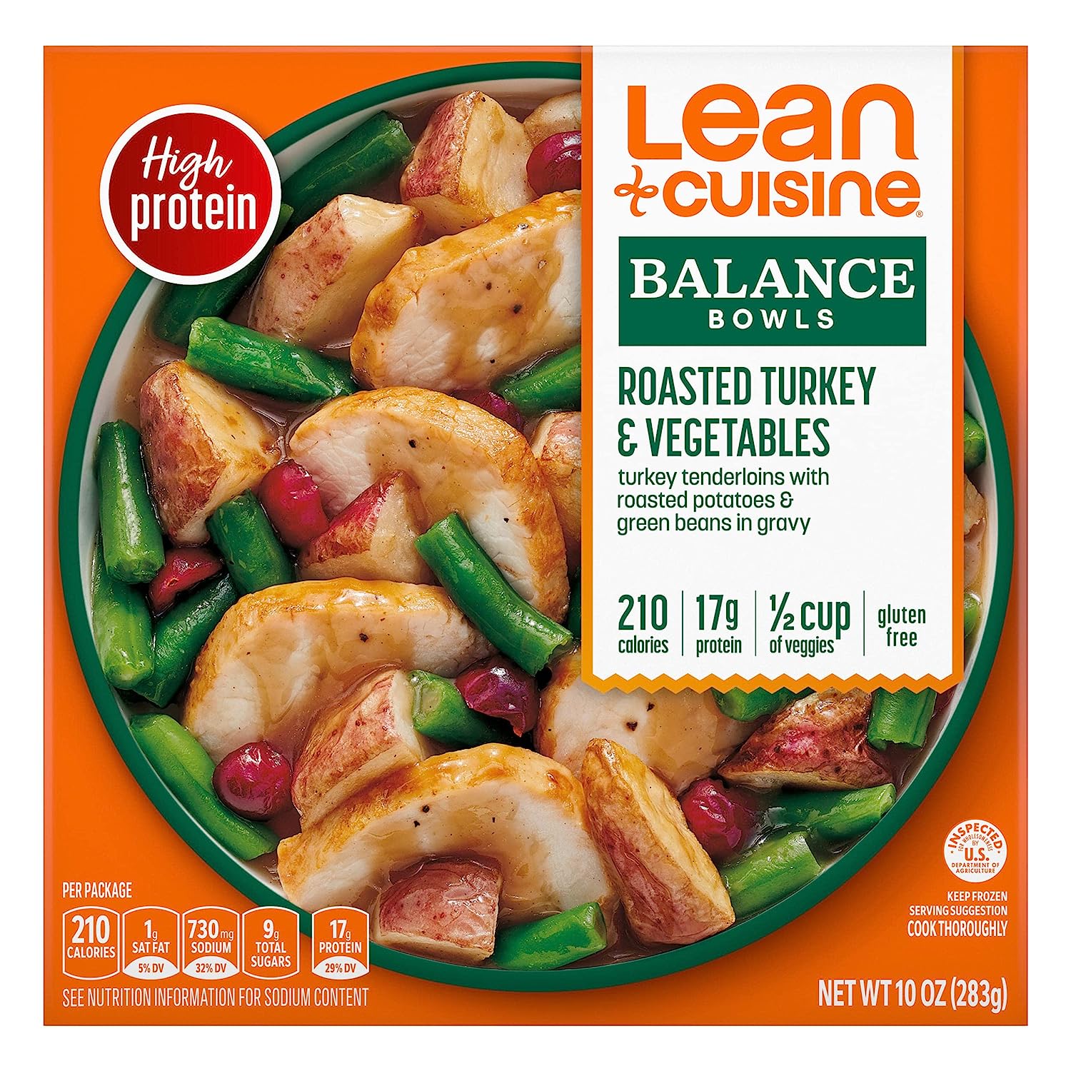 Lean Cuisine Frozen Meal Roasted Turkey and Vegetables