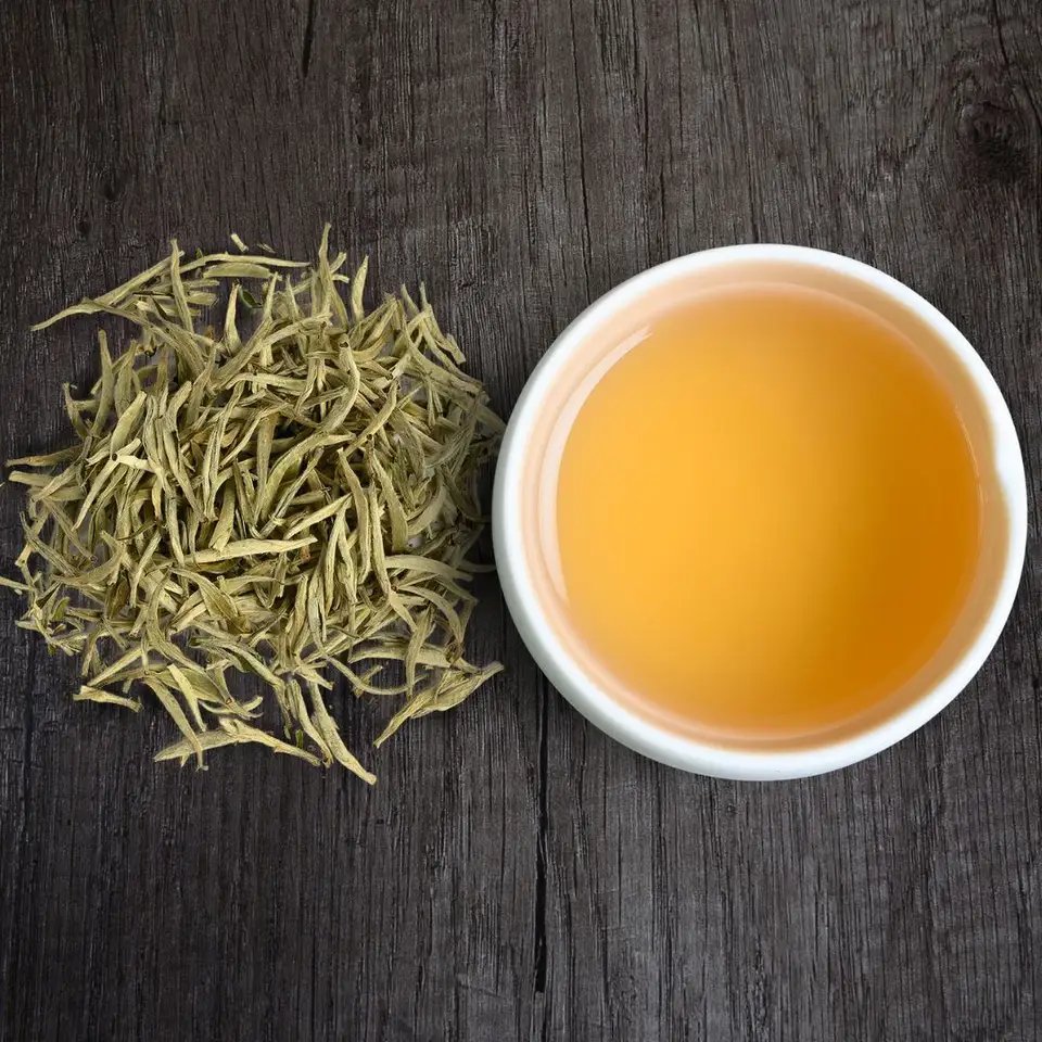 Organic Aged White Tea Golden Tip Pekoe Golden Needle White Tea